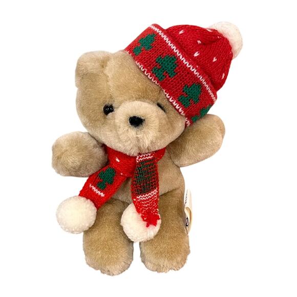 Vintage Chosun Christmas Teddy Bear Plush – Retro Holiday Decor – Collectible - Picture 1 of 7
